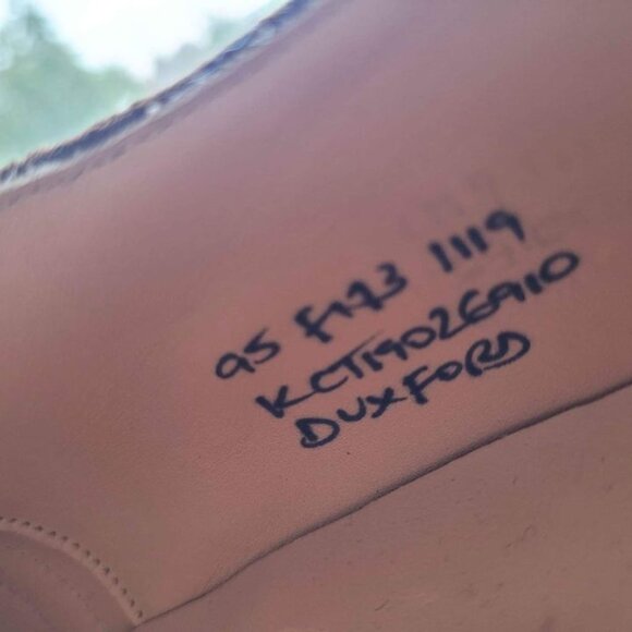 oxford shoes- hand made- brand new- size 10.5 Narrow - Picture 2 of 2